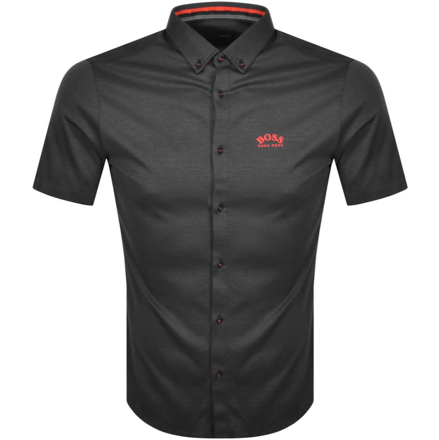 Alternative Image for ProductBOSS Biada R Short Sleeved Shirt Grey1